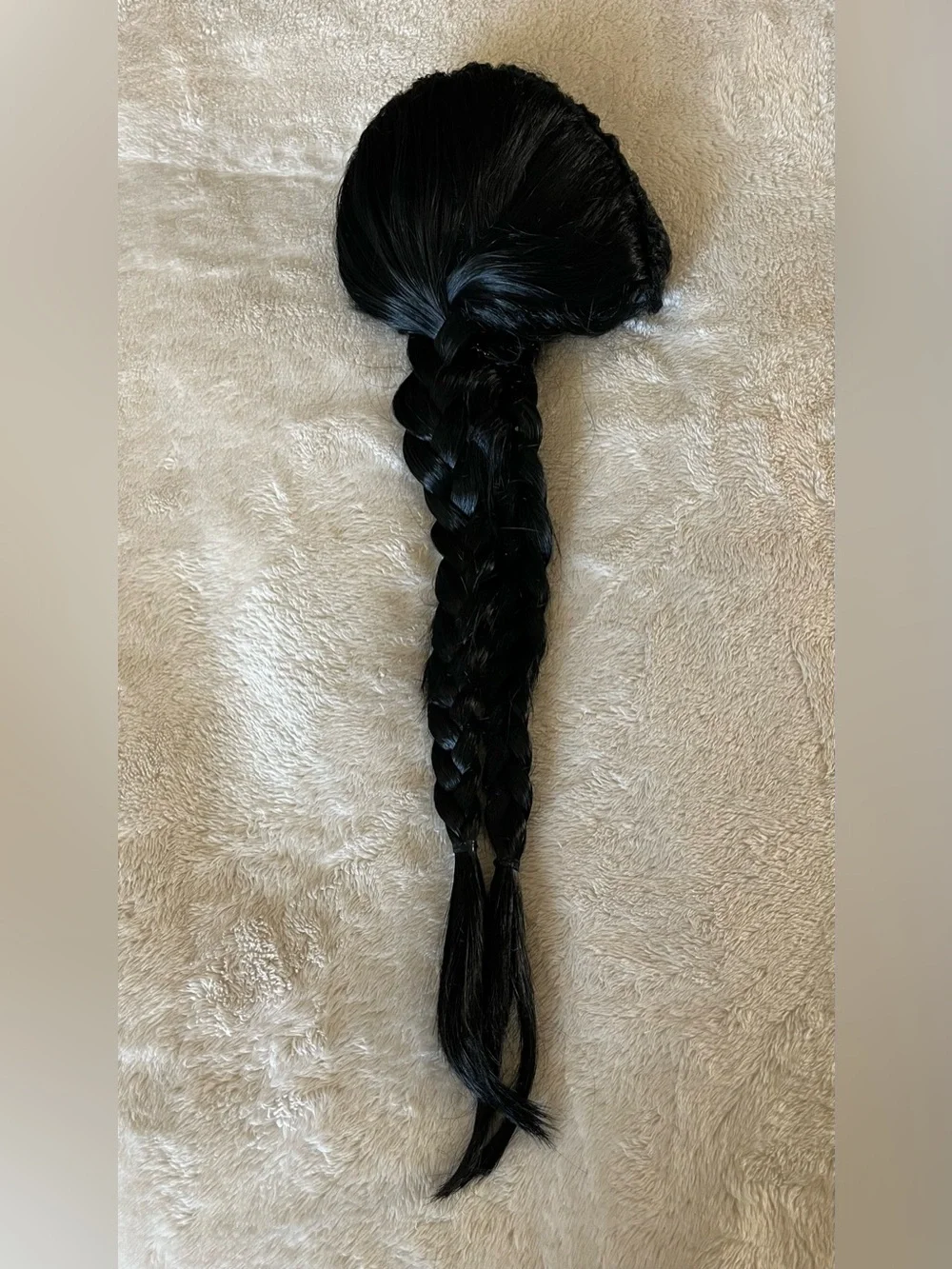 NEW Wednesday Adult Addams Nevermore Black Braided Halloween Wig
